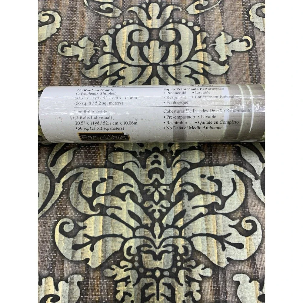 Patty Madden Fleur-De-lis Easy Walls Wallpaper SEN185814, 20.5 X 11yds